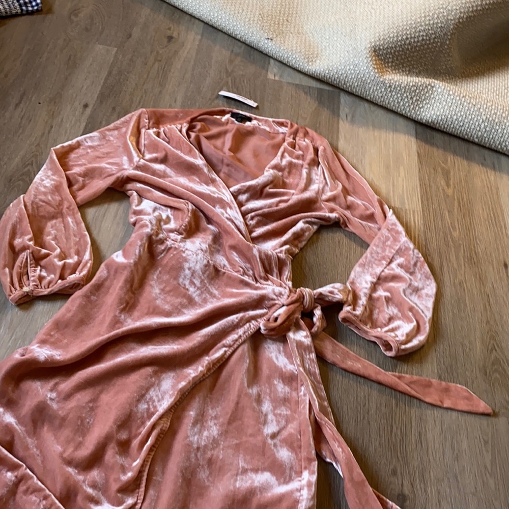 J Crew Velvet Wrap Dress New with tags